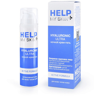 Крем - гель ночной HELP MY SKIN HYALURONIC, 50 г