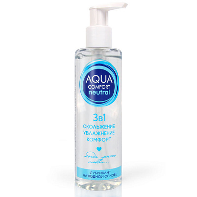 Лубрикант на водной основе AQUA COMFORT hot secret NEUTRAL, 195 г