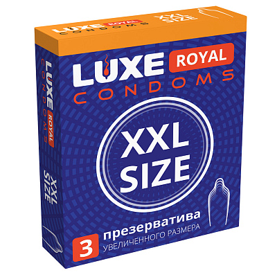 Презервативы Luxe Royal XXL Size, 3 шт