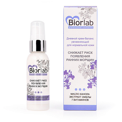Дневной крем-баланс увлажняющий BIORLAB для нормальной кожи, 50 г